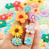 NWFashion 100PCS Miniature Decor Dessert Pastry Toy Food Cake Topper Scrapbooking Shoe Decoration Charms (Flower) view 3
