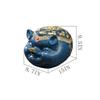 YKHB Coin Bank Resin Cute Blue Pig Piggy Bank Creative Coin Bank Anti-Fall Money Bank Adult Children's Gift Home Decoration Large Capacity Children's Adult Gifts (Color : Blue) view 2