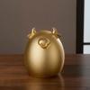 YKHB Coin Bank Brass Cute Golden Sheep Piggy Bank Unbreakable Coin Bank Fashion Money Bank Children's Birthday Home Decoration Children's Adult Gifts (Color : Gold) view 4