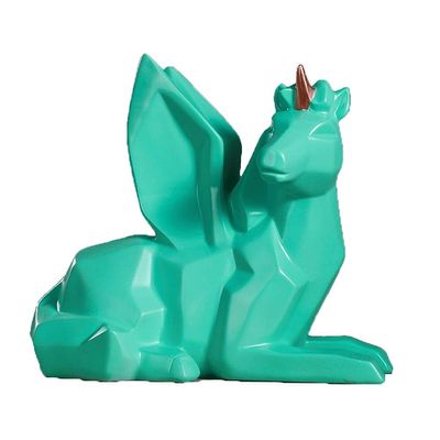 YKHB Coin Bank Piggy Bank Resin Animal Geometric Shape Design Coin Bank Money Saving Bank Toy Bank Penny Money Box Best Gift Children's Adult Gifts (Color : D)