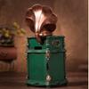 YKHB Coin Bank Retro Piggy Bank Classical Gramophone Coin Bank Creative Resin Money Bank Children Christmas Birthday Gift Large Capacity Children's Adult Gifts (Color : Green) view 2