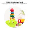 2 Pcs Simulation Basket Toy Kid Stroller Plastic Baskets Kids Education Toys Stroller Toy Early Education Brain Basket for Kids Shopping Trolley Cart Mini Child Abs view 3