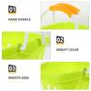 2 Pcs Simulation Basket Toy Kid Stroller Plastic Baskets Kids Education Toys Stroller Toy Early Education Brain Basket for Kids Shopping Trolley Cart Mini Child Abs view 4