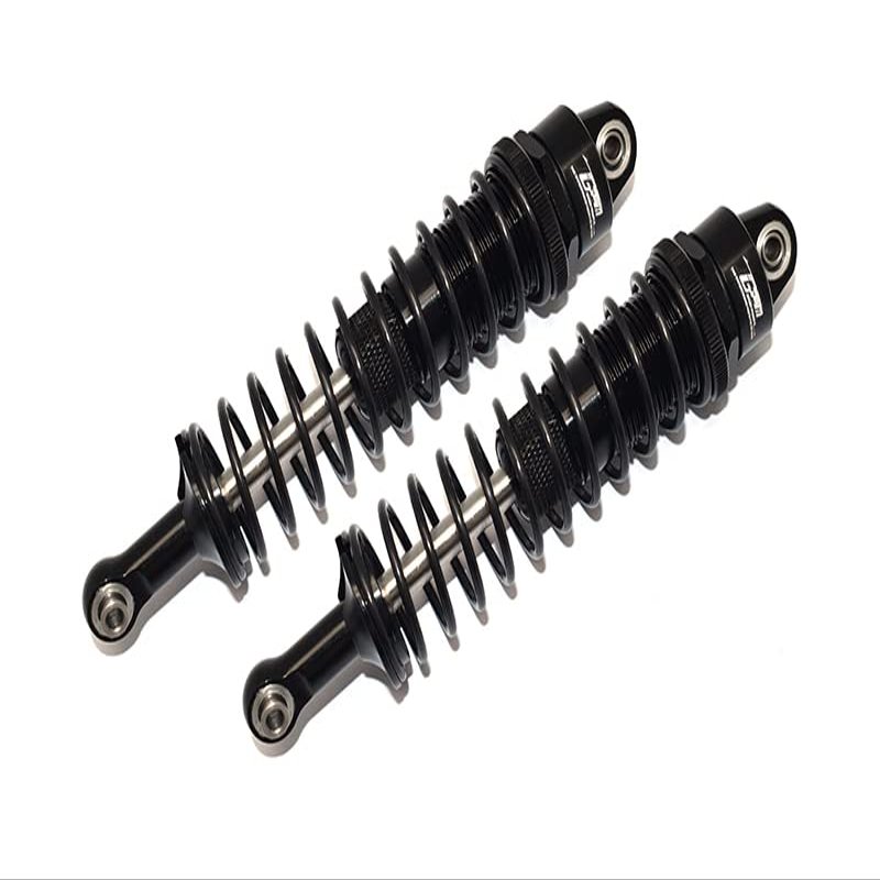 GPM RC Cars 2Pc Set Upgrades Aluminum Front/Rear Thickened Spring Dampers 145MM For 1/6 4WD SCX6 Jeep Jlu Wrangler (AXI05000) & 1/6 4WD SCX6 Trial Honcho (AXI05001)