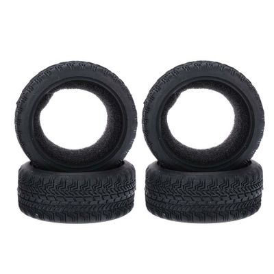 LAFEINA RC 1:10 On-Road Racing Car Rubber Tires Sponge Inside for HSP HPI 4PCS (C)