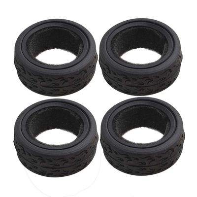 LAFEINA RC 1:10 On-Road Racing Car Rubber Tires Sponge Inside for HSP HPI 4PCS (K)