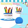 2 Plush Birthday Hats for Adults, 2 Sweet Cream Glasses, Party Novelty Decorations and Props - Happy Birthday Sunglasses, Fancy Hats view 3