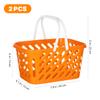 TOYANDONA 2pcs Shopping Basket Toys, Kids Grocery Basket with Handle for Kids Pretend Play Grocery Basket Toys view 2