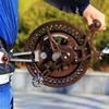 Kite Reel Winder,10.6 in Large Professional Kite Reel Winder, Outdoor Kite Winder, Silent Brake Anti-Reverse Wheel (Color : Gray, Size : 27cm) view 2
