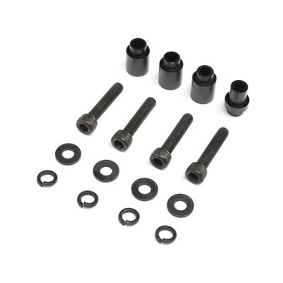 Losi Engine Mount Spacers & ClutchMountAlBlkDBXL 2.0 LOS256010 Gas Car/Truck Replacement Parts