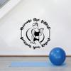 Become The Fittest Person You Know - Fitness Motivational Quote Insprational Quote Vinyl Wall Decal Art Sticker Decoration For Living Room Kids Room Decal Dcor Boys Girls Room Size (20x20 inch) view 3