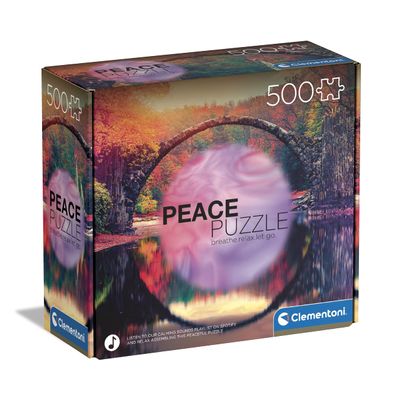 Clementoni 35119 Peace Mindful Reflection 500 Pieces, Made in Italy, Jigsaw Puzzle for Adults, Multicolor, Medium