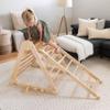 Little Partners Kids Climbing Ladder - Wooden Activity Climbing, in-House Play Structure for Toddlers (Perfect add-on for Learn N Climb Triangle and Learning Tower) (Natural) view 2