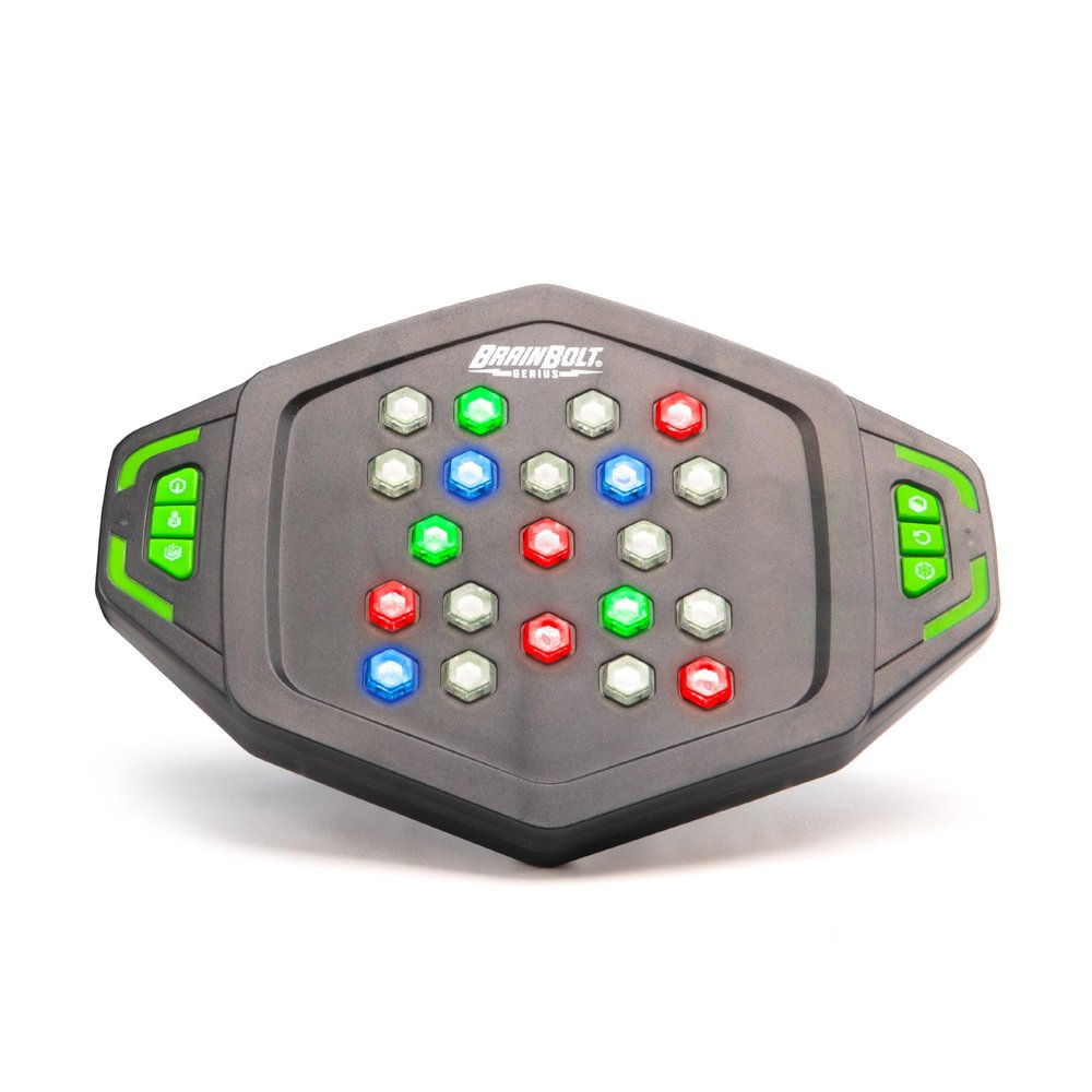 Educational Insights BrainBolt Genius - Handheld Memory Game, Portable Puzzles for Kids Ages 8-10, Educational Games and Brain Teasers for Kids, Teens, and Adults, Handheld Electronic Games