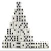 6 Sided Black and White Game Playing Dice 16mm Standard Size Acrylic (12) view 1