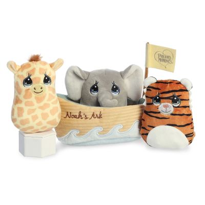 Aurora Inspirational Precious Moments Noah's Ark Playset Stuffed Animal - Cherished Memories - Enduring Comfort - Multicolor 6 Inches