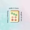 SHATONG Chinese Mahjong 144 Melamine Mahjong Tiles Board Game Game Set with Dice and Mat Portable Soft Bag Entertainment Best Gift for Chinese Style Game Play view 2