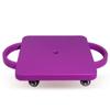 GSE Games & Sports Expert Purple Indoor Scooter Board with Safety Handles for Kids Ages 6-12, Plastic Floor Scooter Board with Rollers, Physical Education for Home, Homeschool Supplies view 1