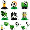 ANGOLIO Black White Soccer Ball Honeycomb Decorations - 12Pcs Football Theme 3D Party Centerpieces Double-sided Soccer Tablet Centerpieces for Men Women Sports Themed Celebrations Game Party Supplies view 3