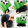 ANGOLIO Black White Soccer Ball Honeycomb Decorations - 12Pcs Football Theme 3D Party Centerpieces Double-sided Soccer Tablet Centerpieces for Men Women Sports Themed Celebrations Game Party Supplies view 4