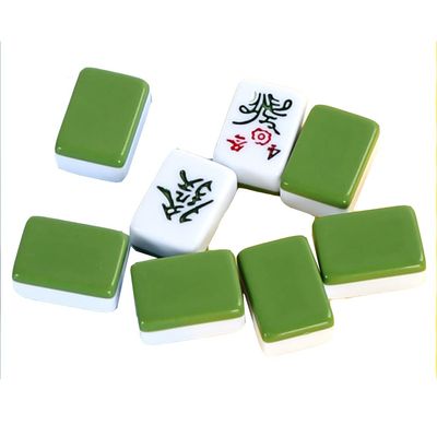 SHATONG Mahjong Portable Mah-jongg Mini Portable Size and Light-Weight Traditional Board Game Chinese Mahjong 144 Melamine Tiles for Adults,Families and Kids Ages 8 and Up(Size:24mm)