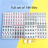 SHATONG Mahjong Portable Mah-jongg Mini Portable Size and Light-Weight Traditional Board Game Chinese Mahjong 144 Melamine Tiles for Adults,Families and Kids Ages 8 and Up(Size:24mm) view 4