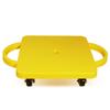 GSE Games & Sports Expert Yellow Gym Floor Scooter Board with Handles, Sitting Scooter for Kids Indoor Play, Fun Scoot Board view 1