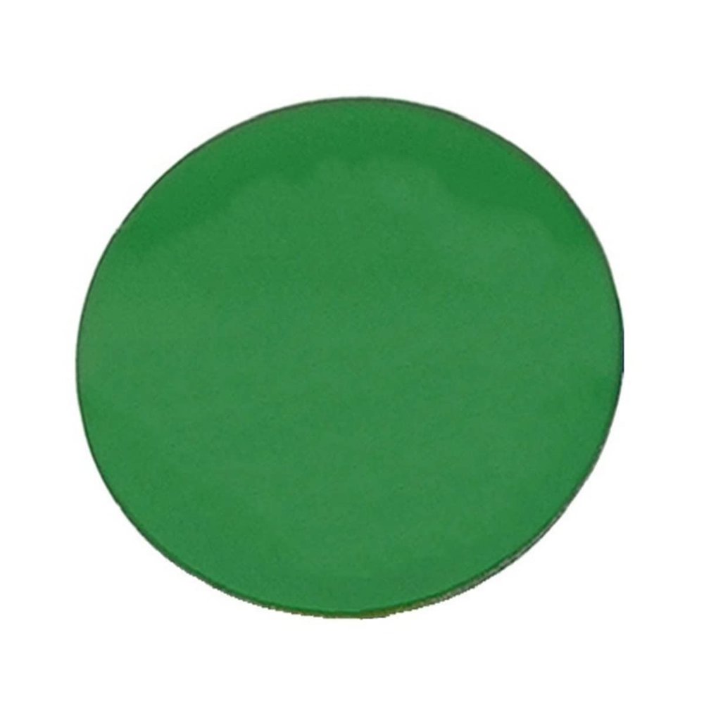 Lab Microscope Slides Biological Microscope Diameter 32mm White Yellow Optical Glass Microscope Parts (Color : Green)
