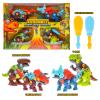 Kidplokio Buildable STEM Dinosaur Toy Figure Assemble & Create Action Creatures (T-Rex, Acanthosaurus, Macrosaurus, and Triceratops) view 4