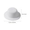 4Pcs Mini Formal Hats for DIY Crafts, Hair Accessories, Dollhouse Decor, Cake Toppers, and Micro Landscape Decoration - White view 2