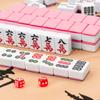 SHATONG Chinese Mahjong 144 Melamine Mahjong Tiles Board Game Game Set with Dice and Mat Portable Soft Bag Entertainment Best Gift for Chinese Style Game Play view 1