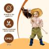 HollyHOME Stick Horse Plush Handcrafted Hobby Horse on a Stick with Wood Wheels Real Pony Neighing and Galloping Sounds for Kids Toddlers Chocolate 36 Inches(AA Batteries Required) view 3