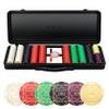 SLOWPLAY Nash Ceramic Poker Chips Set for Texas Hold'em, 500 PCS [with Numbered Values],43mm Poker Chips, 12g Each | Features a High-end Chip case with Extra Durable German Polycarbonate Shell view 1