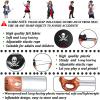 Legigo 18 Pcs Funny Pirate Party Set- Include 6 Pirate Hats, 6 Eye Patches, 6 Inflatable Swords for Pirate Party Cosplay Caribbean Dress Accessories view 3