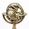 Antique Style Brass Armillary Sphere Astrolabe Nautical Marine Tabletop Globe ~ Armillary Sphere Globe Spherical Astrolabe Compass Brass Sphere Globe Wooden Display By SIAN view 2
