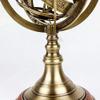 Antique Style Brass Armillary Sphere Astrolabe Nautical Marine Tabletop Globe ~ Armillary Sphere Globe Spherical Astrolabe Compass Brass Sphere Globe Wooden Display By SIAN view 3