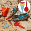 5pcs Beach Sand Toys, Plastic Beach Toys Set,Sand Ice Cream Molds Set,Ice Cream Sand Toys, Cones Scoop for Kids Ages 3-13 (Random Color) view 4