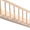 ATYHAO Miniature Stairs 1:12 Wooden Handrail DIY Staircase Accessories Steps Model for Micro Landscape Decorations(Left armrest) view 4