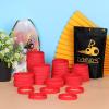 LVNRIDS 100 PCS Silicone Bracelets Wristbands for kid, Sports Rubber Elastic Wristband Bracelet for Party Decorations Favors Set Pack Red view 2