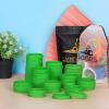 LVNRIDS 100 PCS Silicone Bracelets Wristbands for kid, Sports Rubber Elastic Wristband Bracelet for Party Decorations Favors Set Pack Green view 2