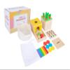 Montessori Toys for 1+ Year Old Babies - 4-in-1 Play Kit Includes Carrot Harvest Game, Infant Coin Box, Fine Motor Skills Toys and Object Permanence Box view 1