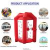 SAYOK Inflatable Money Machine Booth Inflatable Cash Cube Machine with Air Blower for Event, Promotion (Red, 4.92ft x 4.92ft x 8.2ft) view 3