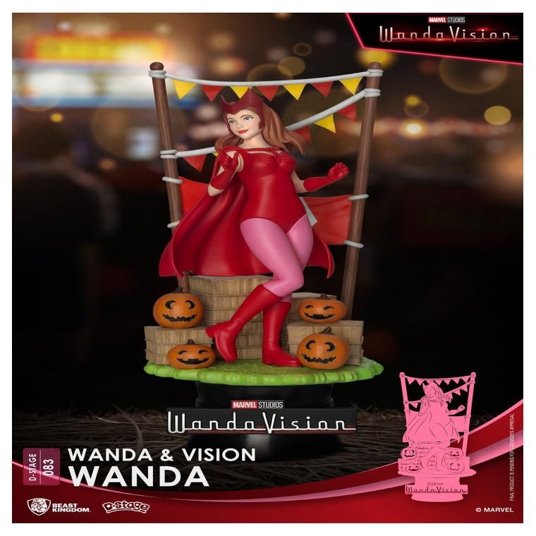Beast Kingdom Toys Marvel WandaVision, Wanda AMA Stage D-Stage Figure Statue, DS-083