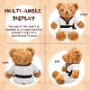 Civaner Taekwondo Uniform Outfit Bear Clothes with Belts, Bear Not Included, Fit 12-16 in, Clothes for Taekwondo Uniform Stuffed Animal Clothing for Birthday Gift Party(White) view 3