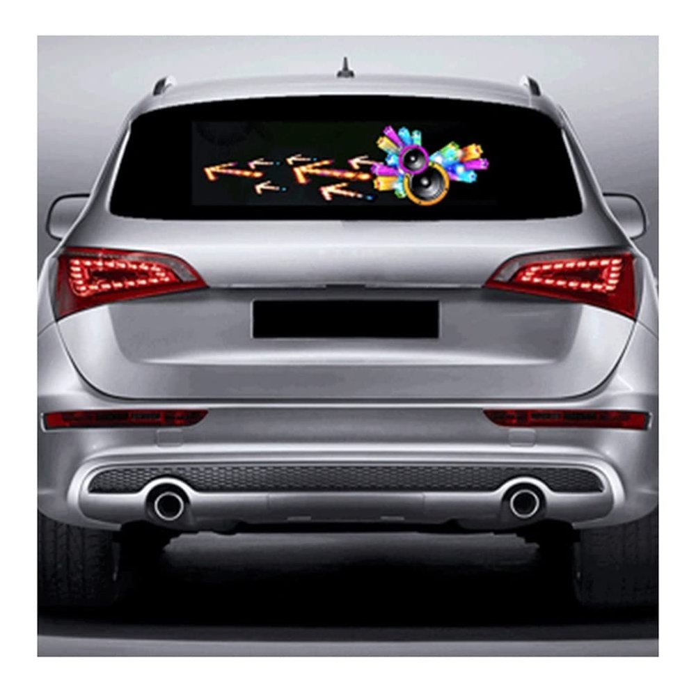 AGYHAM Car Music Rhythm Mood Light Sticker, Sound Music Beat Activated Car Sticker, 12V (Size : 90x25cm/35.43x9.84in)