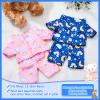 Civaner 2 Pack Blue and Pink Bear Clothes Outfit, Fit Most 12-16 Inch Bears Stuffed Animal Pajamas Plushie Clothes for Stuffed Animals, Pre-Kindergarten Toys view 2