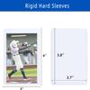 3"X 4" Card Sleeves Hard Plastic, Arjiekwei Baseball Cards Protectors Plastic, Premium Card Sleeve Holder for Trading Sports Baseball Football Game Cards (100 Hard Sleeves) view 4
