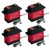 4Pcs DSSERVO DS3225MG 25KG Waterproof Metal Gear Digital Servo,180 Degree High Torque RC Servo with 25T Servo Arm for 1/8 1/10 1/12 Scale RC Crawler Airplane view 1