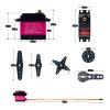 4Pcs DSSERVO DS3225MG 25KG Waterproof Metal Gear Digital Servo,180 Degree High Torque RC Servo with 25T Servo Arm for 1/8 1/10 1/12 Scale RC Crawler Airplane view 4