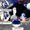 9 Pcs Outer Space Theme Honeycomb Centerpiece Outer Space Party Decorations Paper Planet Table Decor Solar System Astronaut Ufo Table Topper for First Trip Around the Sun Birthday Party Supplies view 3